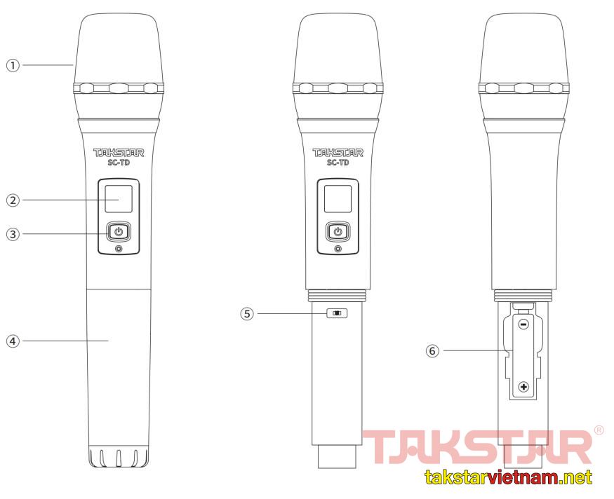 Hướng dẫn sử dụng Micro không dây câm tay SC-TD