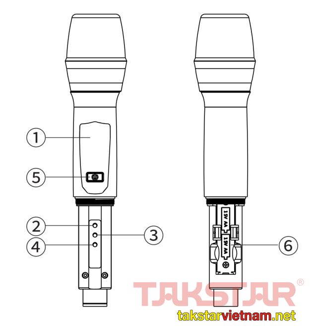 Hướng dẫn sử dụng bộ micro không dây TS-K01 - Micro cầm tay