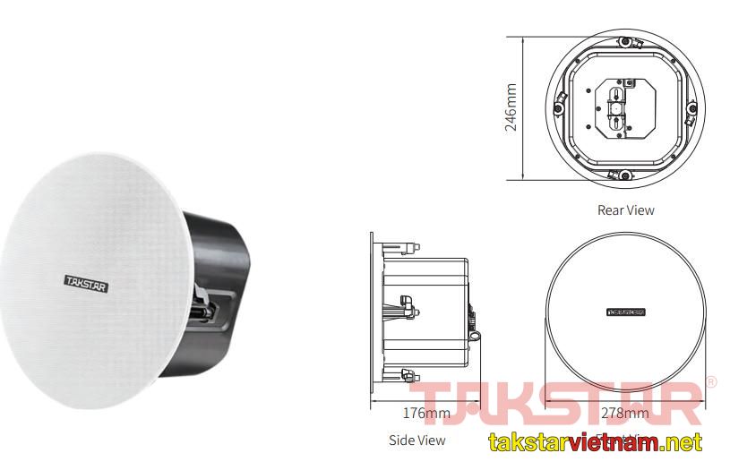 Kích thước loa Takstar EBS-630A.jpeg